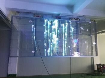 ビデオ大きい屋外の透明なガラスLEDスクリーン5MMピクセル明るさの≥ 7000ニット