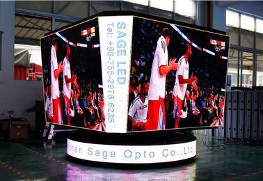 バスケットボールの立方体の競技場LEDスクリーンP8mmピッチ高い定義LEDスクリーン
